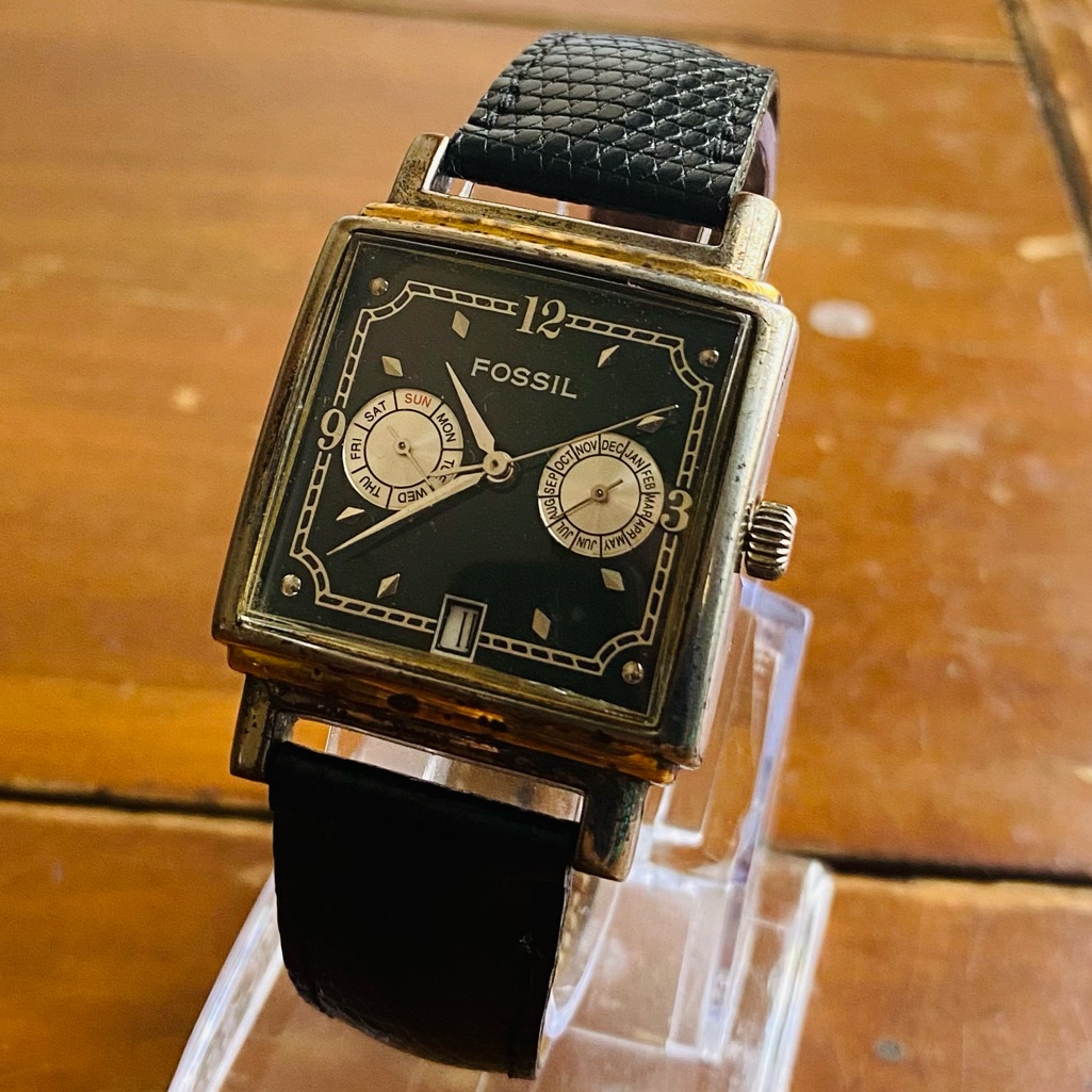 1995 Fossil Chronograph Tg-4015 (001433)